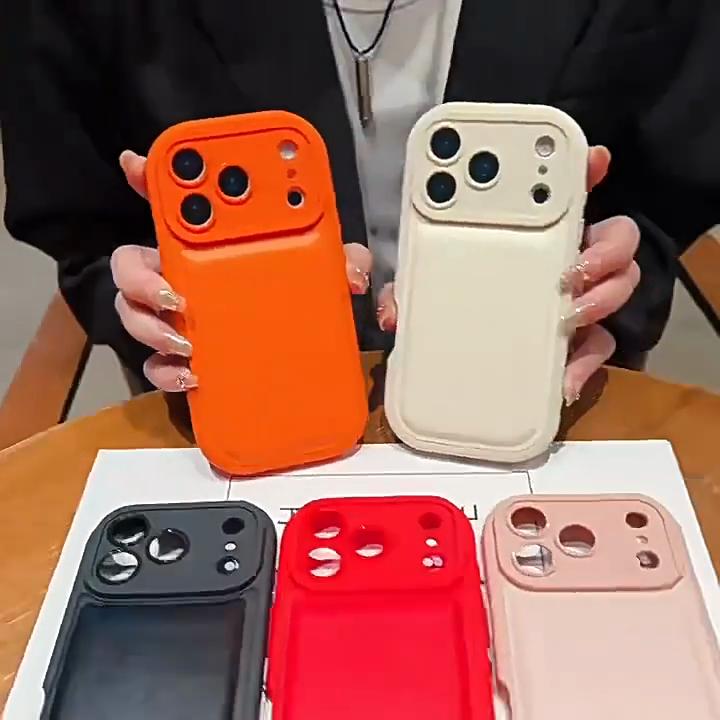 Модный Овальный Кожаный Чехол для Телефона с Воздушной Подушкой Для iPhone 17Air 17 16 15 14 13 12 11 Pro Max Plus Airbag Ударопрочный Силиконовый Чехол