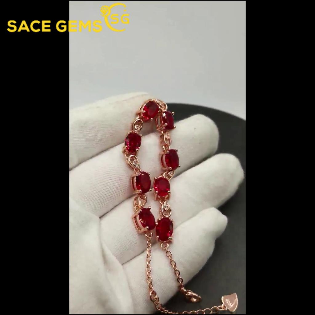 Sace Gems Цирконовый браслет, ювелирные изделия, геометрические бусины, браслеты-цепочки, модный тонкий свадебный подарок для подруги, женщины