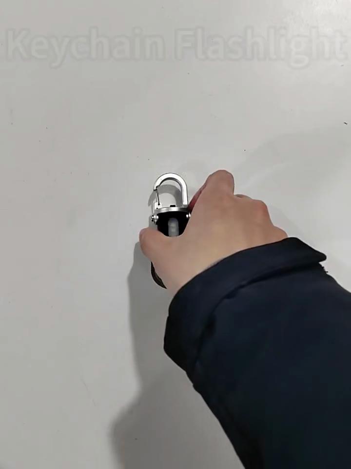 Mini Flashlight Keychain USB Rechargeable Hanging Portable COB LED Flashlight Waterproof Keyring Camping Walking Pocket Lamp