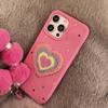 Корейский цветной чехол для телефона с горошком и сердцем для iPhone 17 16 15 13 14 11 12 Pro Max с браслетом, противоударный, мягкая крышка