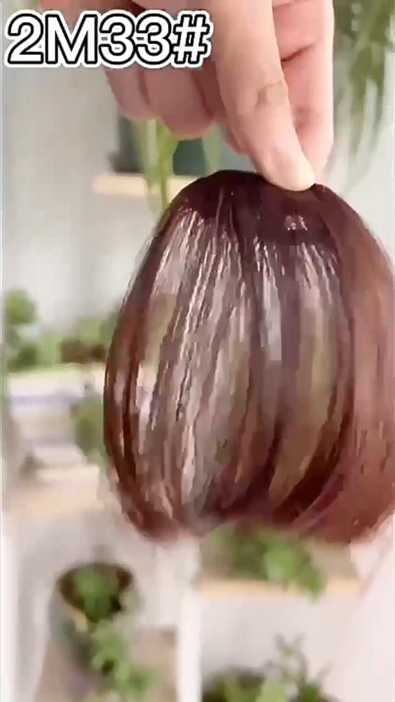 False Synthetic Air Bangs Hair Clip Extension Synthetic Fringe Natural Hairpiece for Women Girls Clip Bang Wigs Black Brown