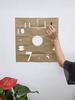 2D Творческие Простые Светящиеся Цифровые Часы Европейский Стиль DIY Бесшумные Настенные Часы Для Учебы Гостиной Без Отверстий Настенная Наклейка Часы