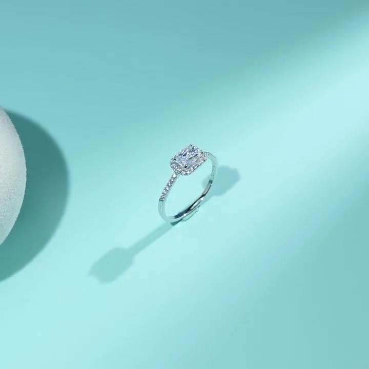 Tancise Classic стерлингового серебра 925 пробы кольцо с цирконом женские ювелирные изделия свадебное обещание вечерние подарок