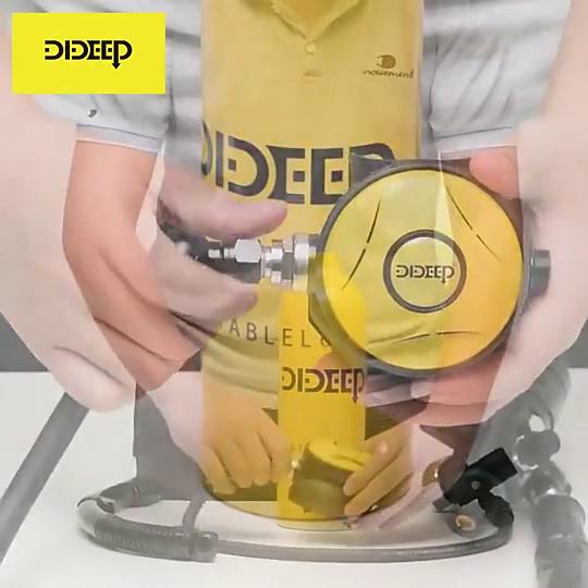 Dideep 1л бак для подводного плавания, оборудование, мини-кислородный баллон, возможность 15-20 минут, дайвинг, кислородное дыхание, подводное устройство, водяной насос