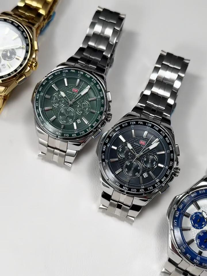 Casual Men's Quartz Watch Chronograph Calendar Luminous Waterproof Elegant Business Watches