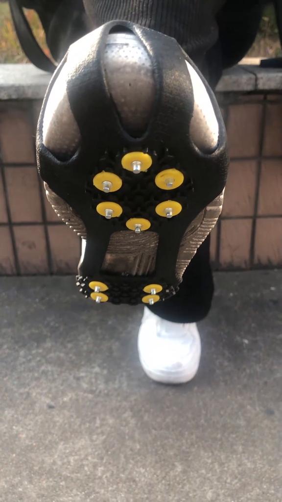 Outdoor Unisex Snow Antislip Spikes Grips Grippers Crampon Cleats For Shoes Boot Overshoses