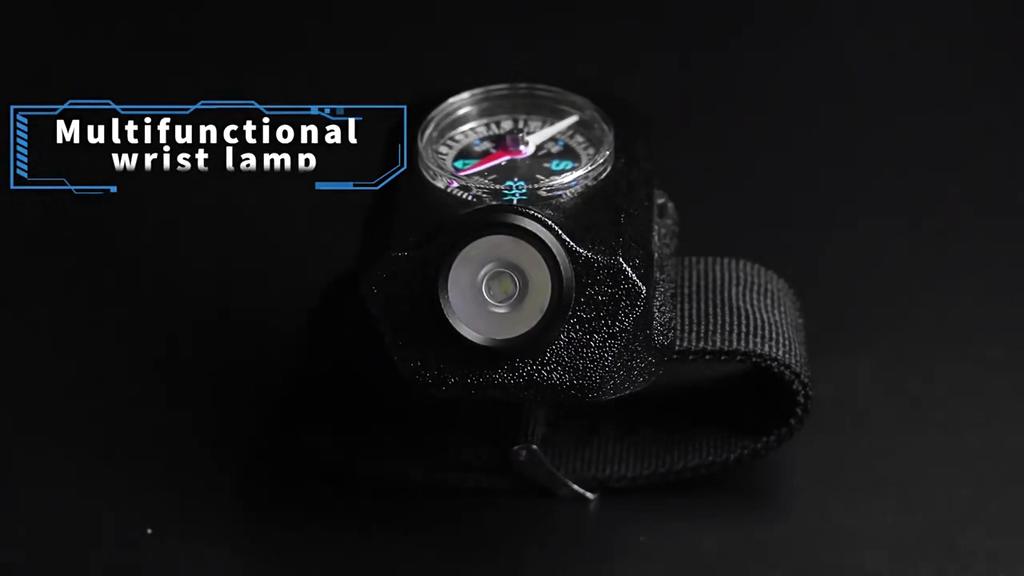 1000LM светодиодный наручный фонарь для наручных часов с компасом перезаряжаемый водонепроницаемый фонарь для кемпинга и бега на открытом воздухе