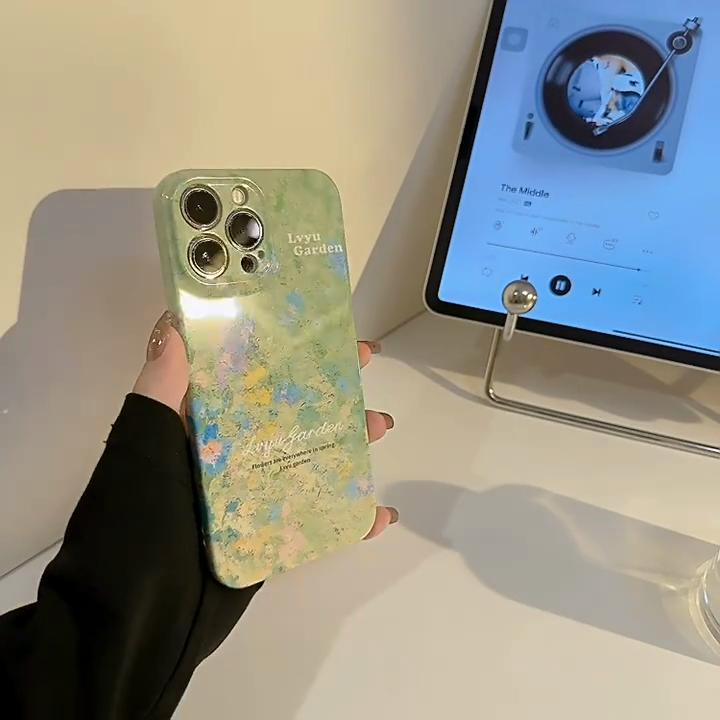 Чехол для телефона Apple Oil Painting 17pro Max 16 Премиальный 12 Пленка IPhone 15 Нишевый X/8 Совместим с несколькими моделями