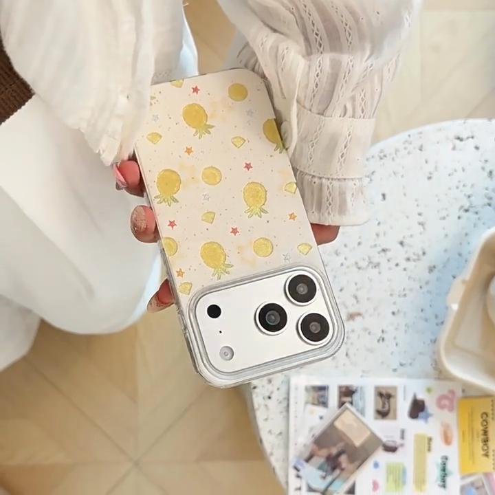 Креативный чехол для телефона с ананасом для iPhone 16, iPhone 17 и iPhone 17 Pro Max