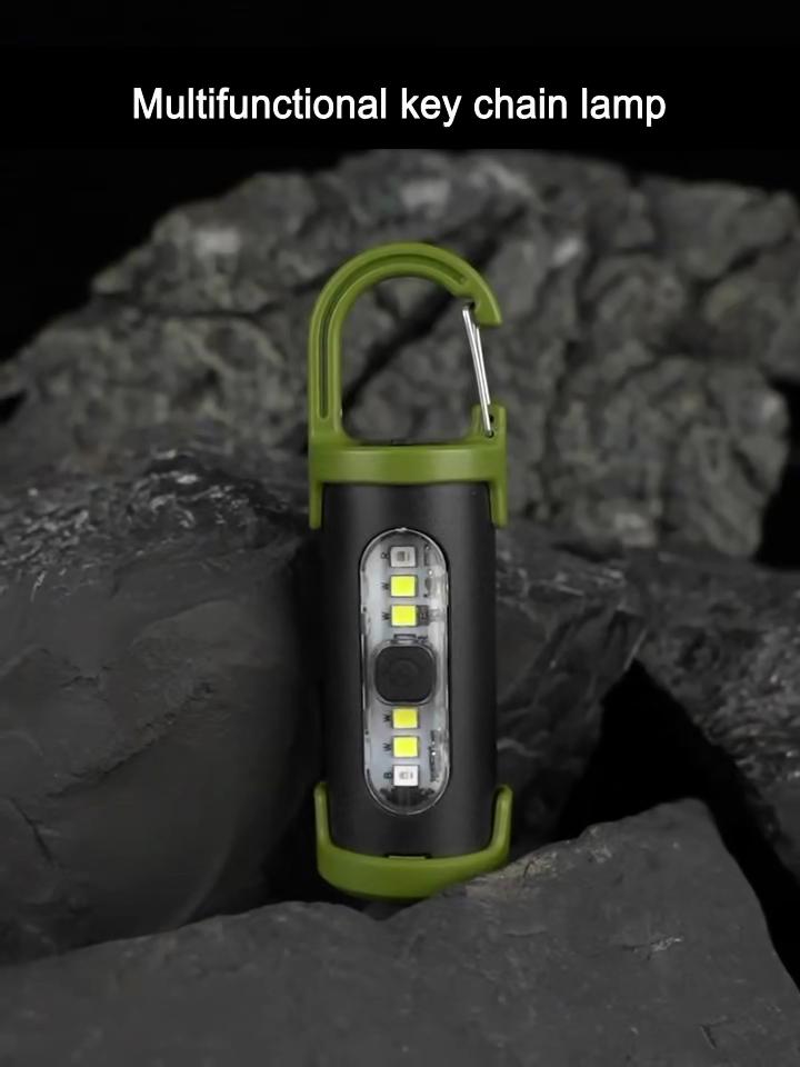Mini Newest COB Ultra Bright Flashlight Rechargeable LED Keychain Hanging Portable Light Waterproof Keyring Camping Pocket Lamp