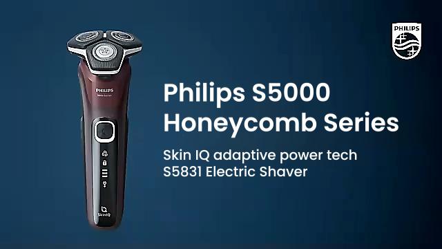 Philips S5831 Электробритва электрическая, новая бритва Black Beehive 5 серии с тремя лезвиями, быстрая зарядка в течение 1 часа, лезвие для бороды Beehive 5 series