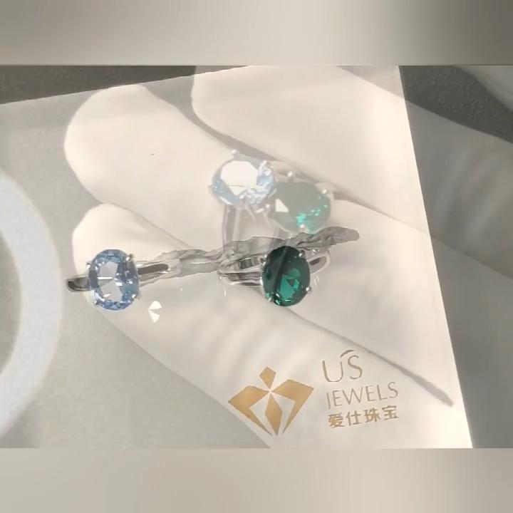 Nano Emerald Gemstone Wedding Jewelry Sets for Women 925 Sterling Silver Engagement Rings Necklace Pendant Clip Earrings