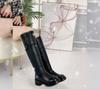 Женские сапоги выше колена, зимние сапоги из натуральной кожи, женские шерстяные сапоги на платформе и каблуке, женские сапоги
