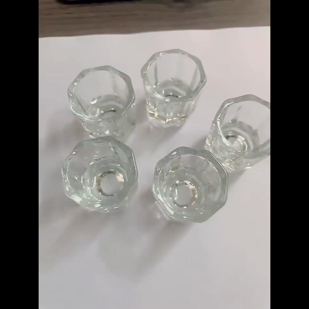 1 шт. хрустальное стекло Dappen блюдо акриловый контейнер для жидкого порошка щетка для ногтей чашка для мытья маникюрный инструмент