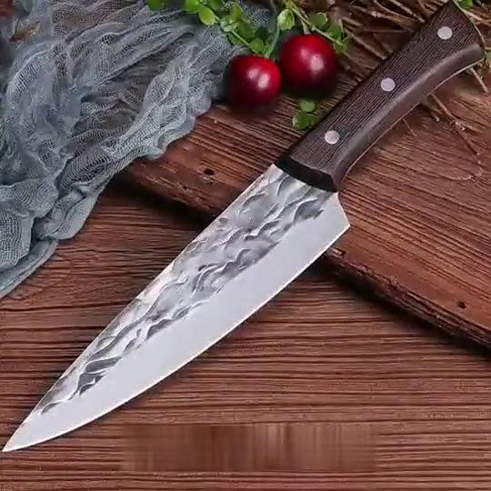 Forged Stainless Steel Kitchen Knife Boning Knife for Cutting Vegetables and Meat Fillet Knife Butchering and Peeling Knife