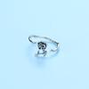 BAMOER 925 Sterling Silver Symbol of Love Exquisite Rose Adjustable Rings for Women Fine Jewelry