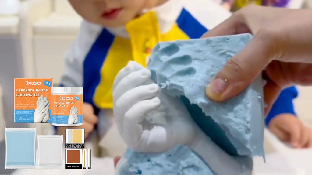 Набор 3D гипсовых моделей: Порошок для слепка руки, Порошок для клонирования, Порошок для создания 3D-модели слепка руки, Гипсовый слепок руки