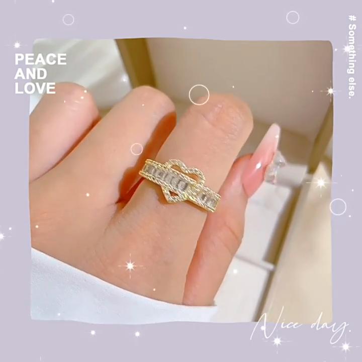 Кольца из синтетического циркония в форме сердца для женщин 2024 года, новые модные золотые кольца, ювелирные изделия, аксессуары для свадебной вечеринки