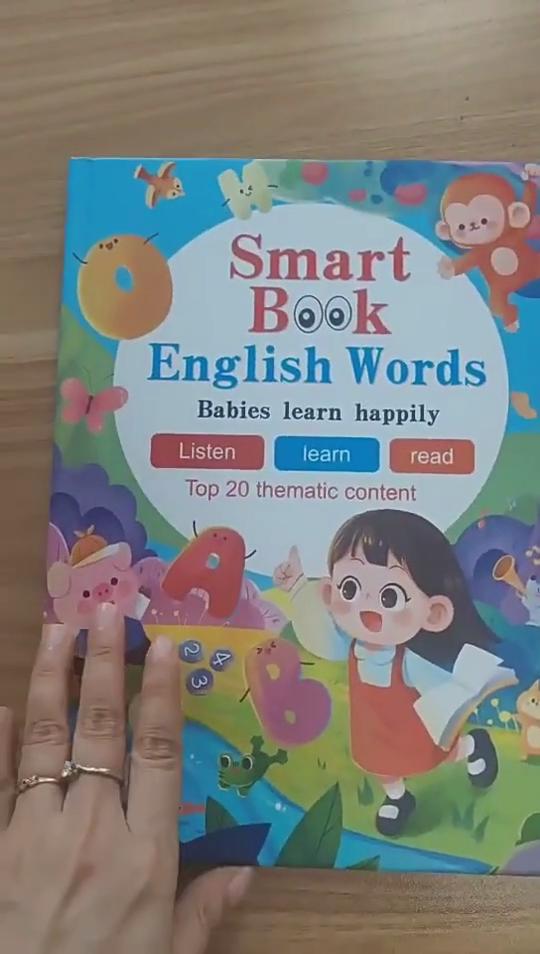 First English Words Sound Book, My First English Sound Toy,470+ Words, 21 Themes, Speak and Spell, Fun Word Game for Educational Language