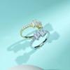 Tancise Classic стерлингового серебра 925 пробы кольцо с цирконом женские ювелирные изделия свадебное обещание вечерние подарок