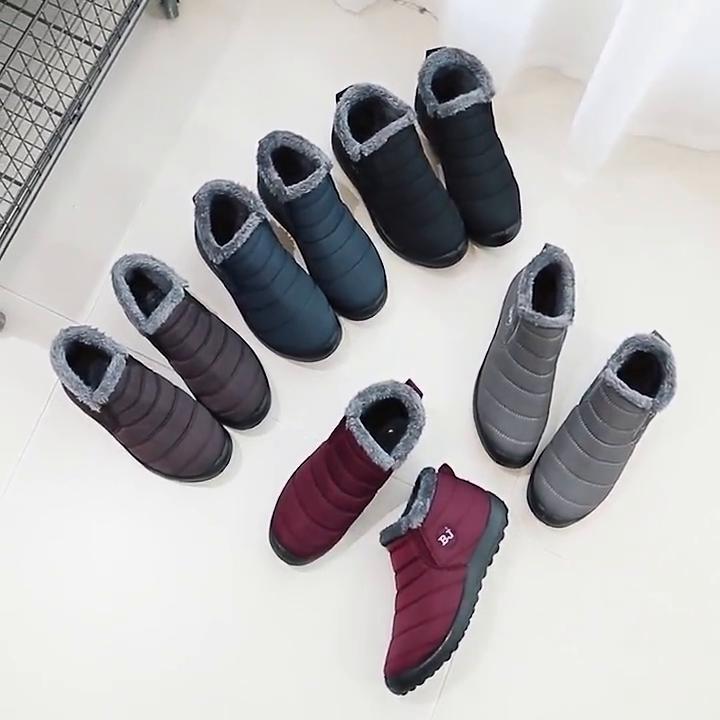 Autumn Men Boots Lightweight Winter Shoes for Men Snow Boots Waterproof Winter Footwear Plus Size Slip On Ankle Winter Boots