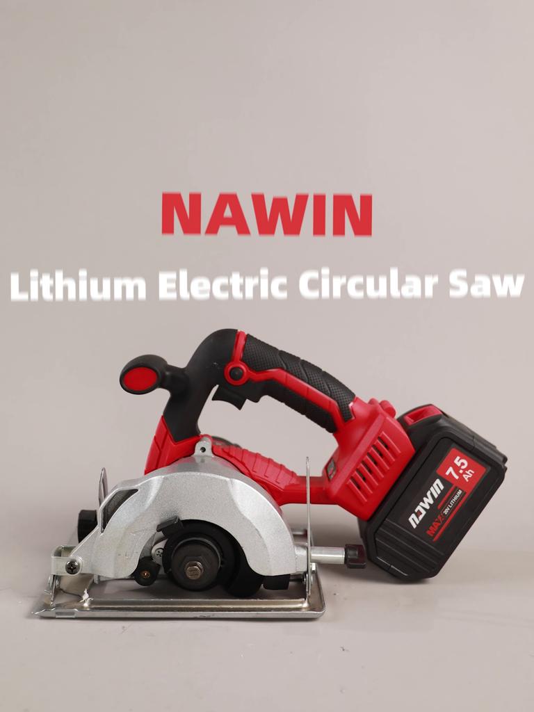 NAWIN электрическая циркулярная пила 5 дюймов бесщеточная многофункциональная электрическая пила DIY электроинструмент для резки дерева ПВХ трубка
