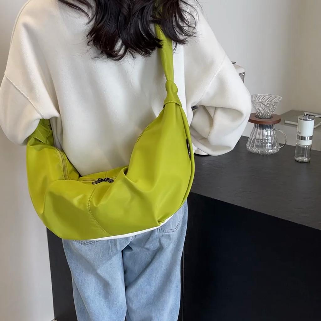 Dumpling Bag Women's Pleated Shoulder Tote Bag Commuter Crossbody Bag