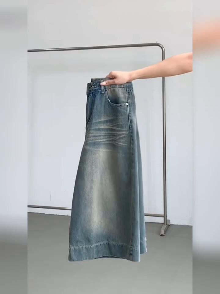 Джинсовые шорты с текстурой кошачьих усов в стиле ретро, женские винтажные широкие брюки в американском стиле, уличные летние женские свободные короткие джинсы с высокой талией в стиле ретро Y2k