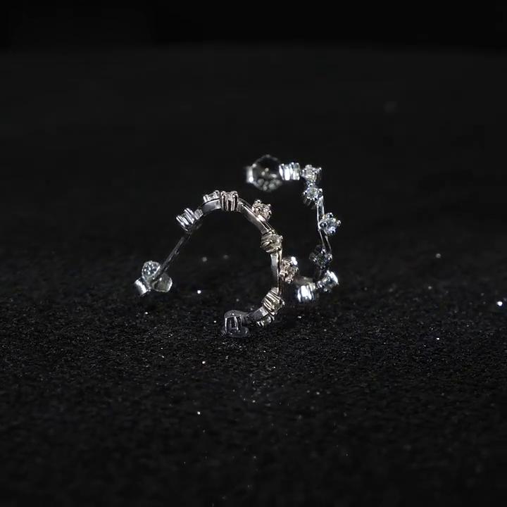 Tancise 925 Sterling Silver Zircon Earrings Drop Earrings For Women Wedding Party Gifts