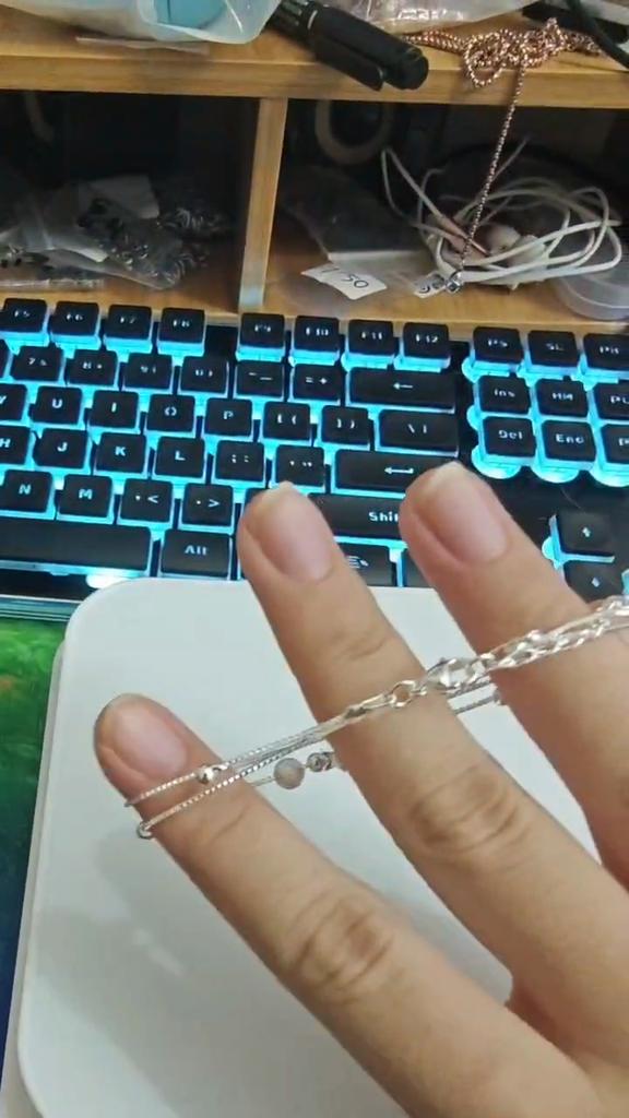 Модный браслет-подвеска серебряного цвета со звездами и; Браслет из бисера, регулируемый браслет-подвеска для женщин, подарок для свадебной вечеринки