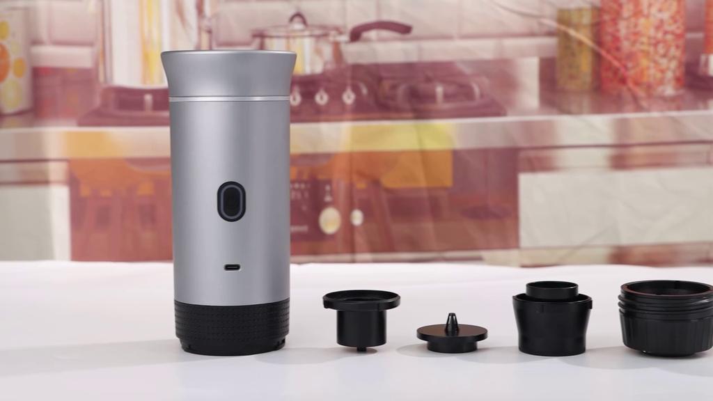 Wireless Electric Portable Espresso Coffee Machine for Car & Home Camping Coffee Maker 3-in-1 Capsule Powder Travel Coffee Maker