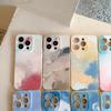 Чехол с акварельной росписью для iPhone 11, 12, 13, 14 Pro Max Mini XR XS X 7 8 Plus SE 2020, противоударный чехол из мягкого силикона из ТПУ с радугой