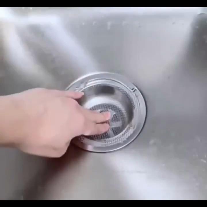 Прочный уловитель волос из нержавеющей стали с ручкой — предотвращает засорение ванны, душа, раковины и сливного отверстия в полу.