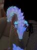 Яркая 3D-печатная светящаяся радужная фигурка дракона, стильная выставочная скульптура 30 см