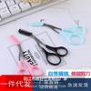 3 Color Eyebrow Trimmer Scissor with Eyelash Comb Hair Scissors Stainless Steel Eyebrow Shaver Razor Grooming Makeup Accessories