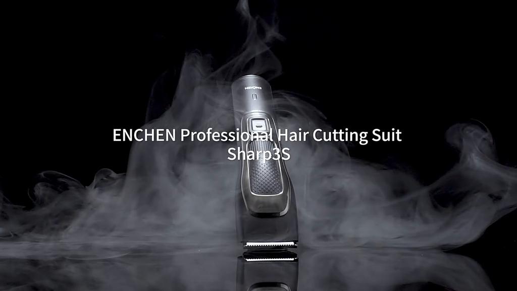 Электрическая машинка для резки волос Enchen Sharp3S с быстрой зарядкой через USB, малошумная прическа для волос
