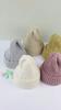 Winter Baby Knit Hat Woolen Warm Kids Crochet Bonnet 6-36 Months Boy Girl Toddler Ear Protection Cap Solid Color Children Beanie
