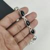 Dainty Black Onyx Gemstone Handmade 925 Sterling Silver Bracelet, Black Onyx Bracelet For Wife , Unisex Bracelet Birthday Gift For Her