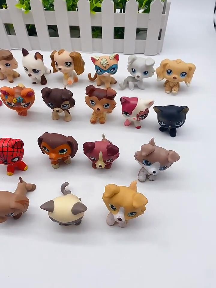 15 шт./лот, свободные старые игрушки для зоомагазина, фигурка щенка кошки, мини-игрушки, классические игрушки для маленьких домашних животных на Рождество, подарок на день рождения