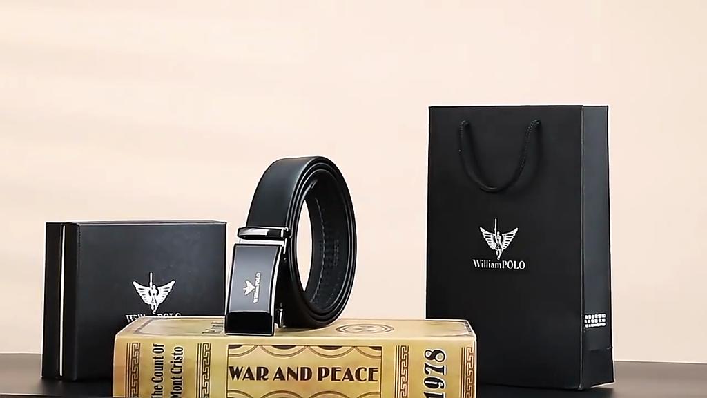 Emperor Belt Men's Genuine Leather Automatic Buckle Business Casual Men's Pure Cowhide Pants Belt New Style