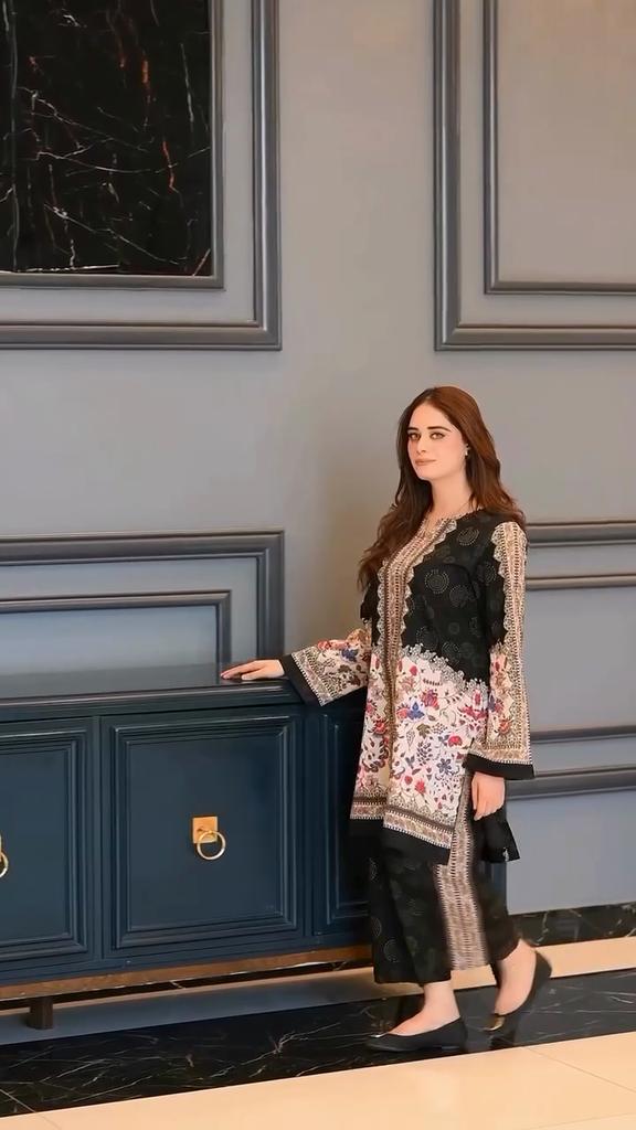 *Launching New Đěsigner Party Wear Look Pur Natural Crepe Top&plazzo Co-ords Set*