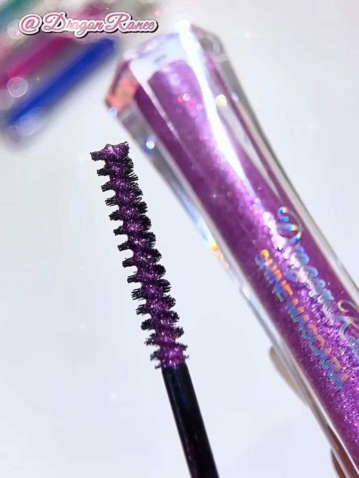 Dragon Ranee Водостойкая тушь для ресниц CZ Diamond Shiny Sapphire Blue Glitter Gold Silver Pearlescent Sequin Mascara