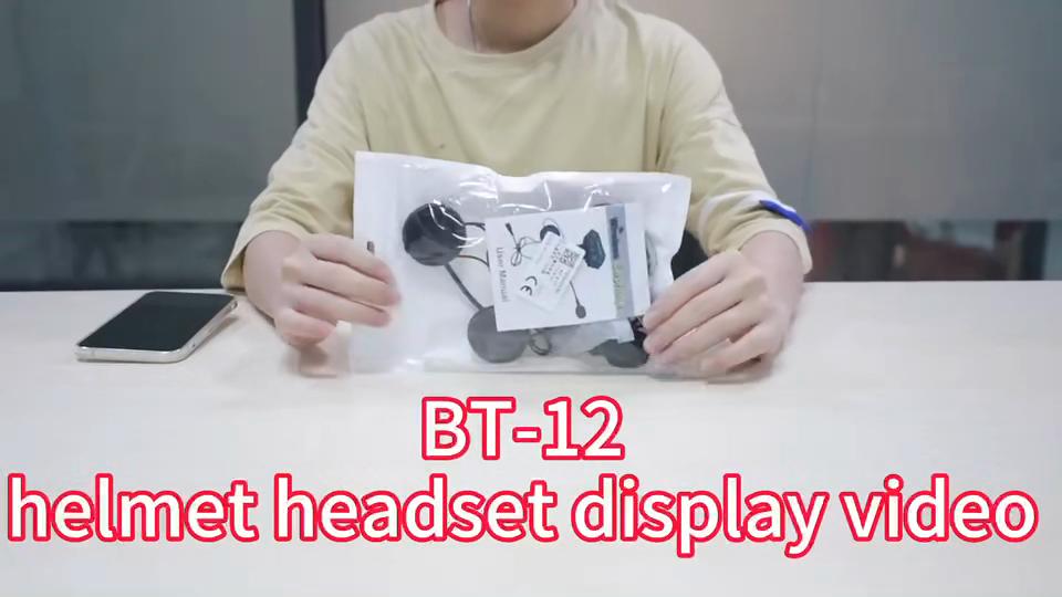 Motorcycle Helmet Headset Waterproof Long Standby Wireless Bluetooth 4.2 Handsfree Headphone for Motorbike Ride