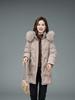 Middle Age Woman Winter Coats Hooded Faux Fur Collar Casual Thick Warm Long Parkas Women's Jackets