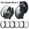 Защитный чехол из ПК+закаленного стекла Полное покрытие Твердая защита экрана Защитная крышка от царапин для Suunto Race 2