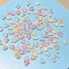 55/70Pcs Plastic Acrylic Heart Beads Fashion Loose Spacer Beads for Jewelry Making DIY Hairpin Earring Necklace Handmade