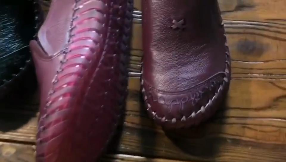 Женские мягкие туфли из натуральной кожи, на плоской подошве