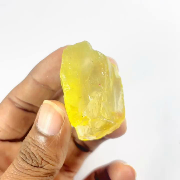 Natural Sapphire Yellow Uncut Rough 1000 Ct Huge Gemstone For Gift