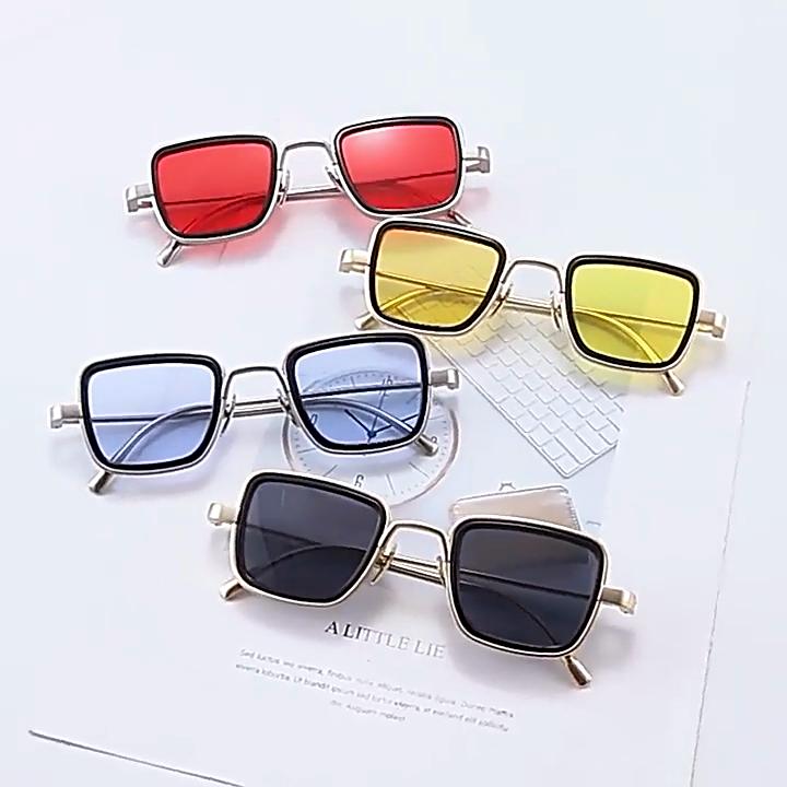 Новые винтажные металлические солнцезащитные очки в стиле стимпанк для мужчин и женщин, квадратные солнцезащитные очки для мужчин и женщин, стильные брендовые ретро-очки для мужчин и женщин UV400