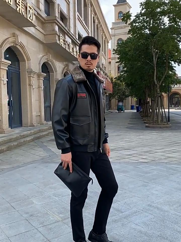 New Men'S Leather Jacket Men'S Autumn And Winter Motorcycle Casual Jacket Men'S Clothing